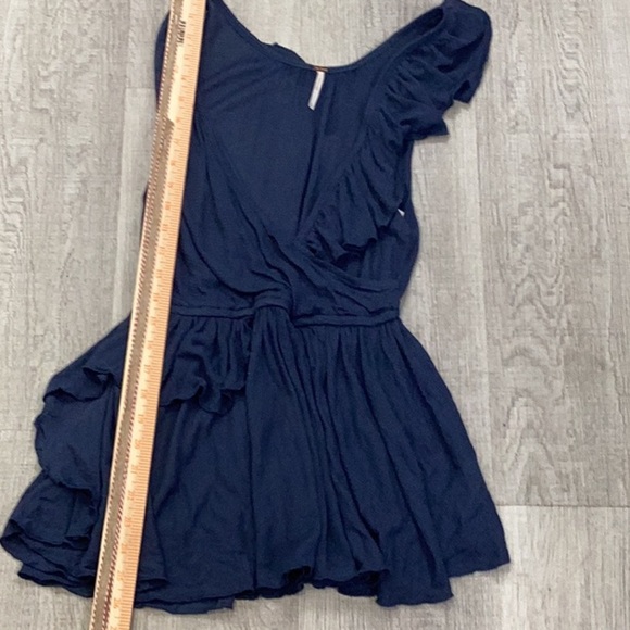 NWT Free People Float Away Ruffle Peplum Blouse Size Small - Picture 9 of 10